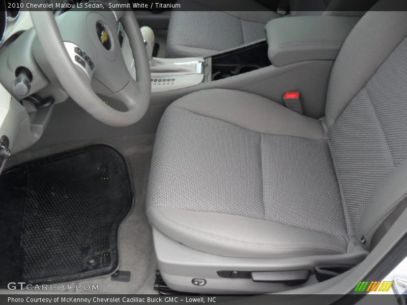 Summit White / Titanium 2010 Chevrolet Malibu LS Sedan