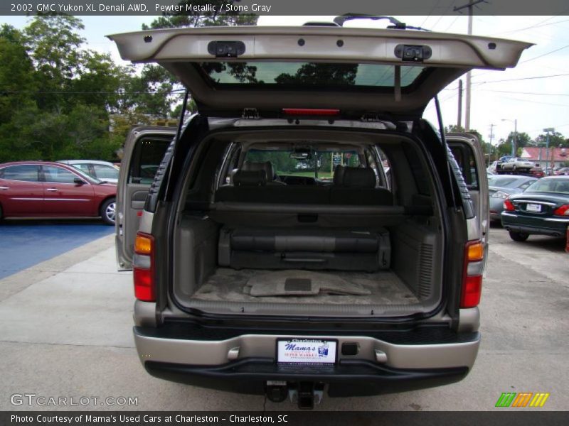 Pewter Metallic / Stone Gray 2002 GMC Yukon XL Denali AWD