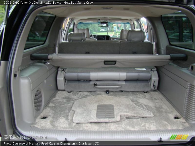 Pewter Metallic / Stone Gray 2002 GMC Yukon XL Denali AWD