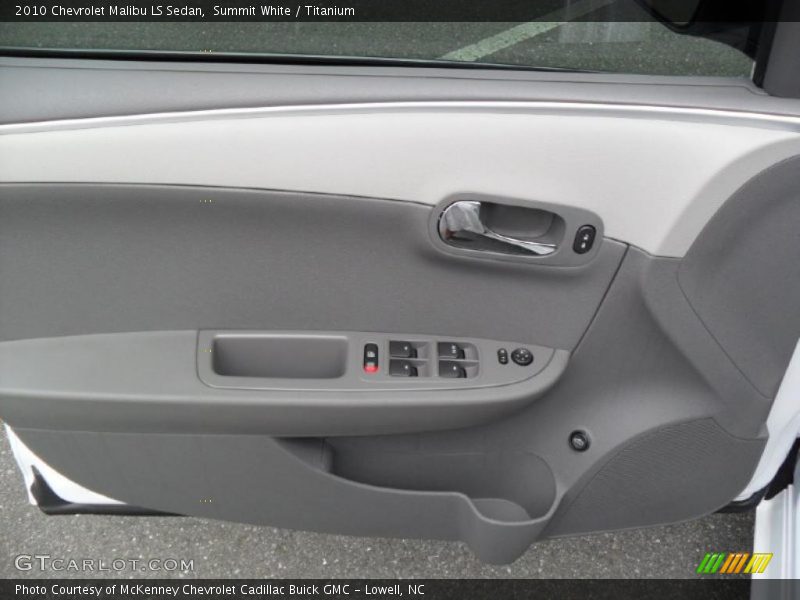 Summit White / Titanium 2010 Chevrolet Malibu LS Sedan