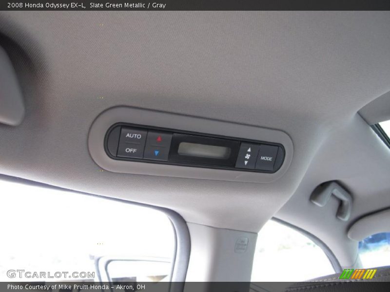 Slate Green Metallic / Gray 2008 Honda Odyssey EX-L