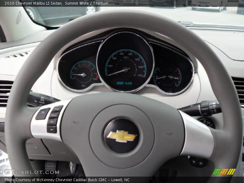 Summit White / Titanium 2010 Chevrolet Malibu LS Sedan