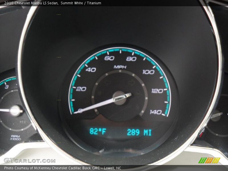 Summit White / Titanium 2010 Chevrolet Malibu LS Sedan