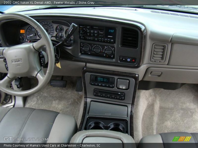 Pewter Metallic / Stone Gray 2002 GMC Yukon XL Denali AWD