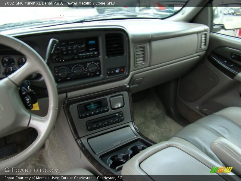 Pewter Metallic / Stone Gray 2002 GMC Yukon XL Denali AWD