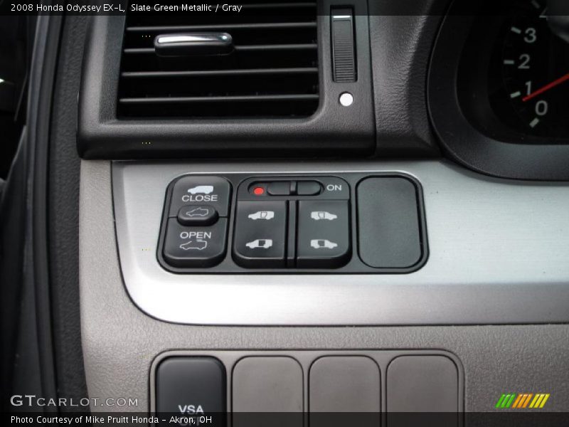 Slate Green Metallic / Gray 2008 Honda Odyssey EX-L