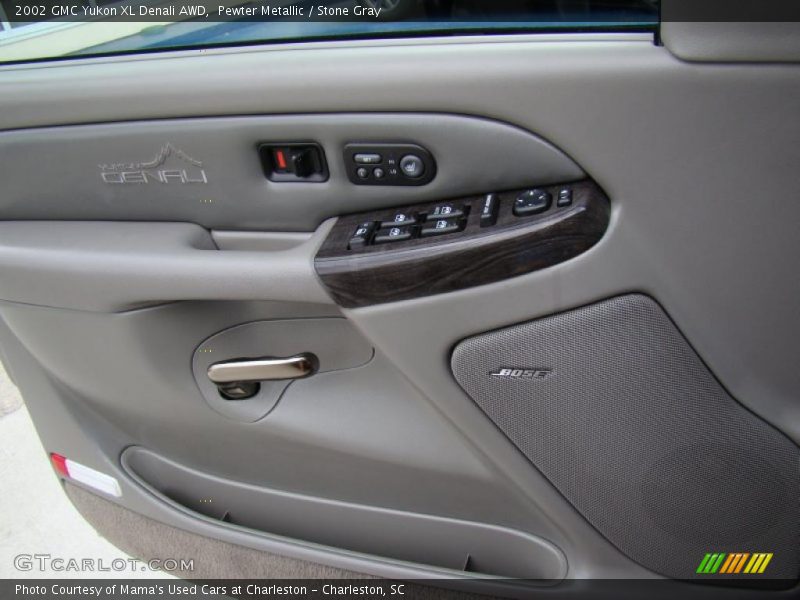 Pewter Metallic / Stone Gray 2002 GMC Yukon XL Denali AWD
