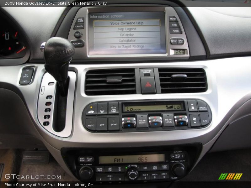 Slate Green Metallic / Gray 2008 Honda Odyssey EX-L