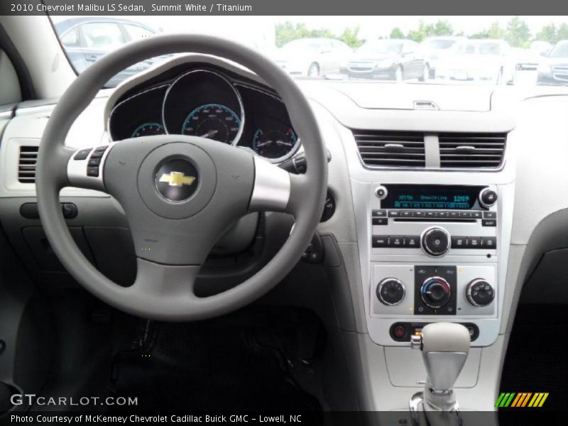 Summit White / Titanium 2010 Chevrolet Malibu LS Sedan