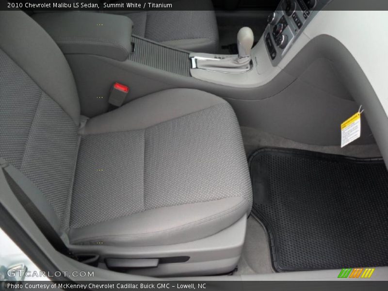 Summit White / Titanium 2010 Chevrolet Malibu LS Sedan