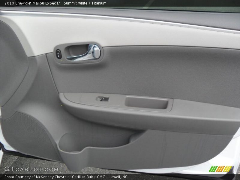 Summit White / Titanium 2010 Chevrolet Malibu LS Sedan