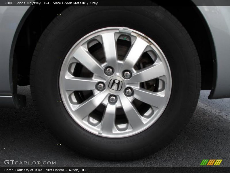 Slate Green Metallic / Gray 2008 Honda Odyssey EX-L