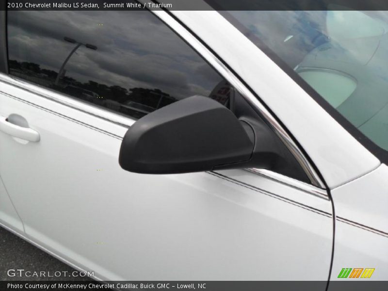 Summit White / Titanium 2010 Chevrolet Malibu LS Sedan