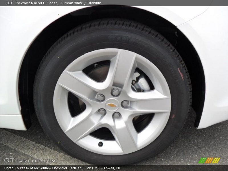 Summit White / Titanium 2010 Chevrolet Malibu LS Sedan