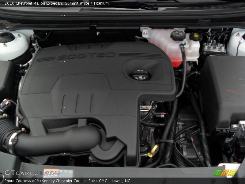 Summit White / Titanium 2010 Chevrolet Malibu LS Sedan