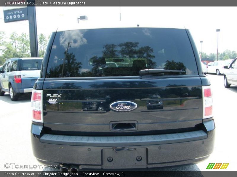 Black / Medium Light Stone 2009 Ford Flex SE