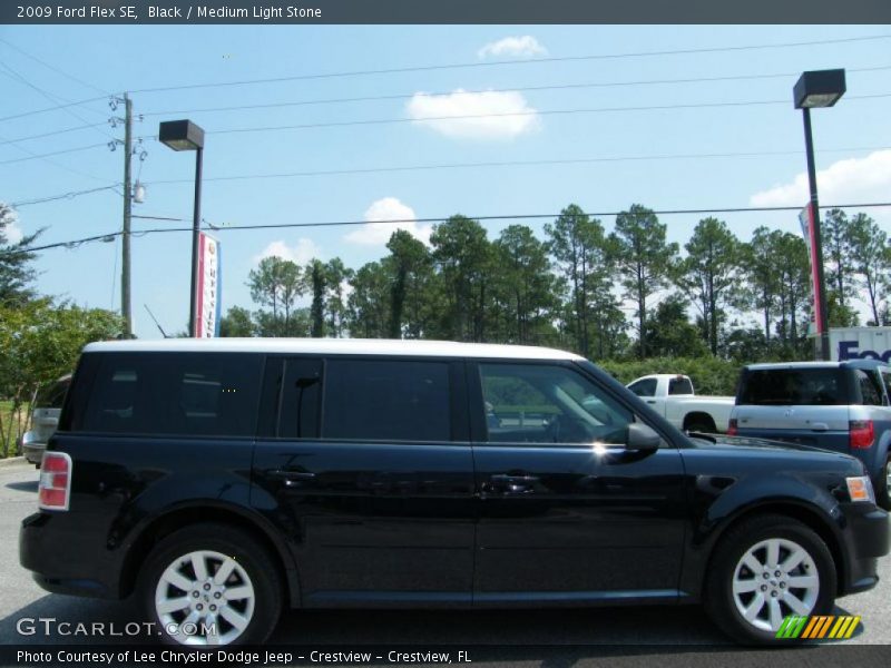 Black / Medium Light Stone 2009 Ford Flex SE