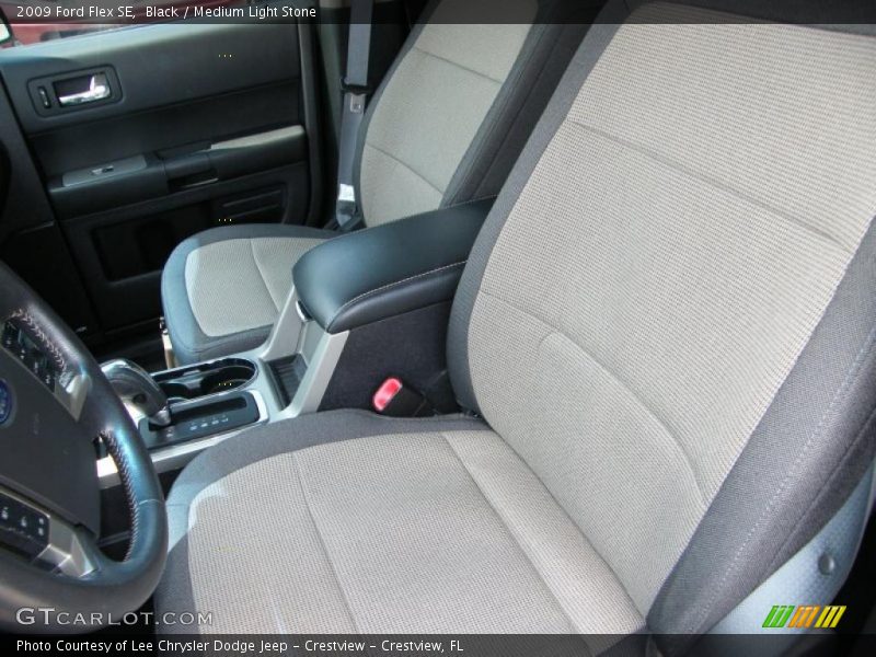 Black / Medium Light Stone 2009 Ford Flex SE