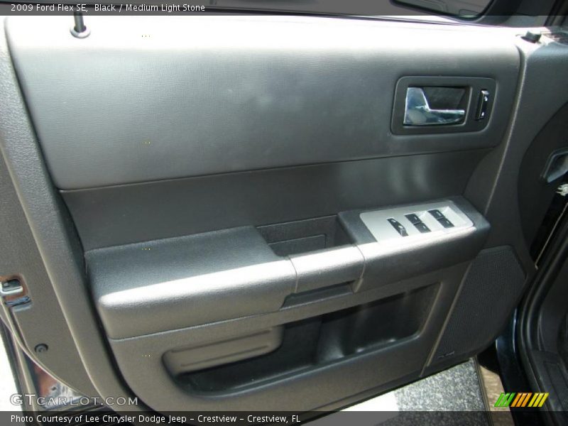 Black / Medium Light Stone 2009 Ford Flex SE