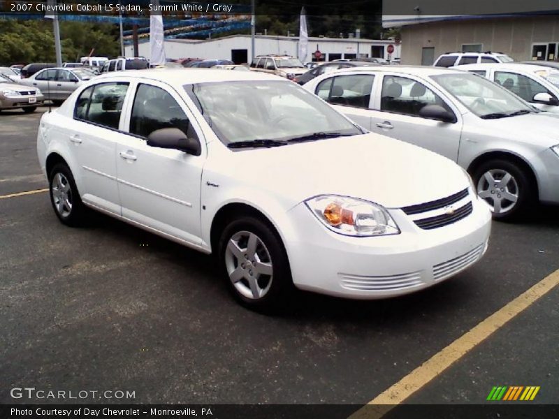 Summit White / Gray 2007 Chevrolet Cobalt LS Sedan