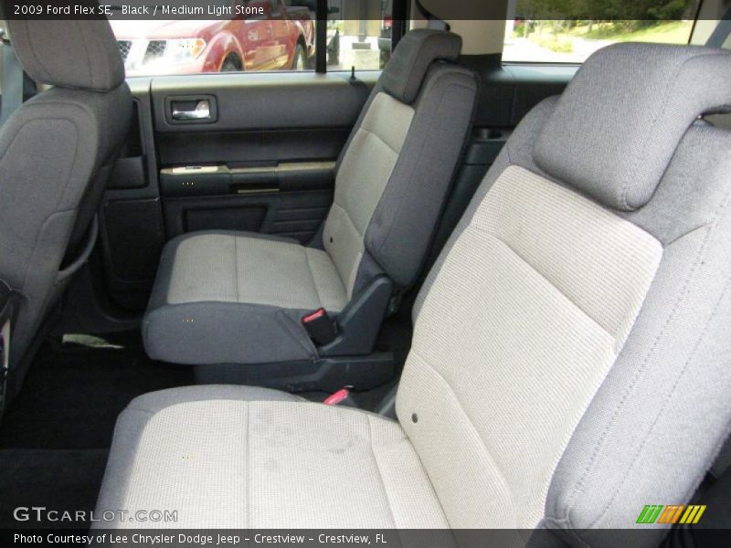 Black / Medium Light Stone 2009 Ford Flex SE
