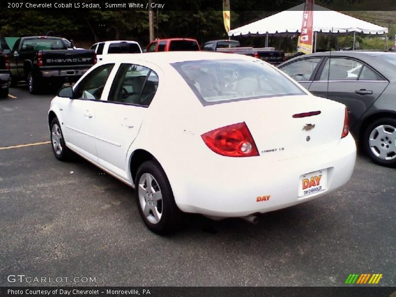 Summit White / Gray 2007 Chevrolet Cobalt LS Sedan