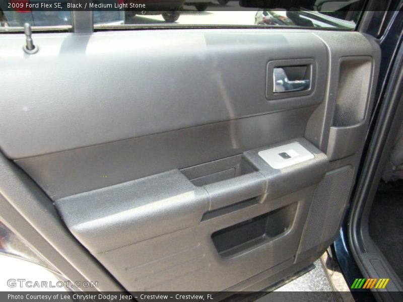 Black / Medium Light Stone 2009 Ford Flex SE