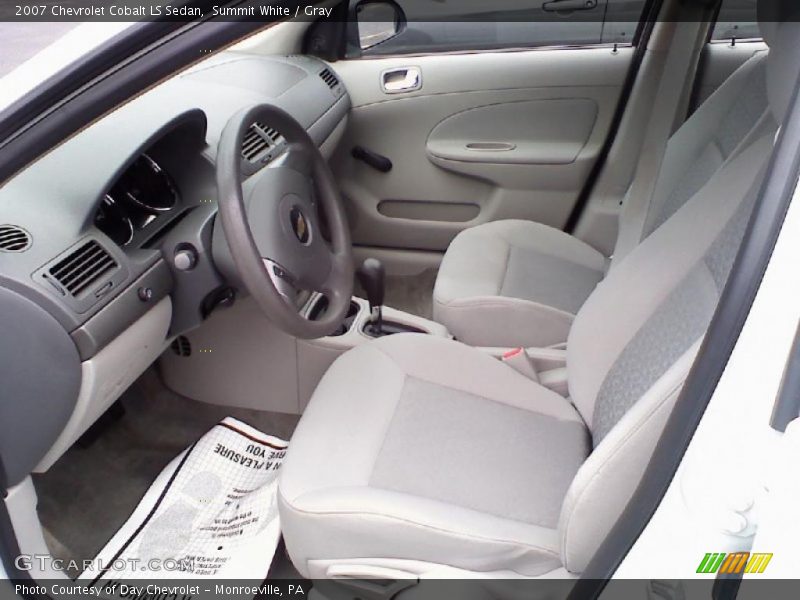 Summit White / Gray 2007 Chevrolet Cobalt LS Sedan