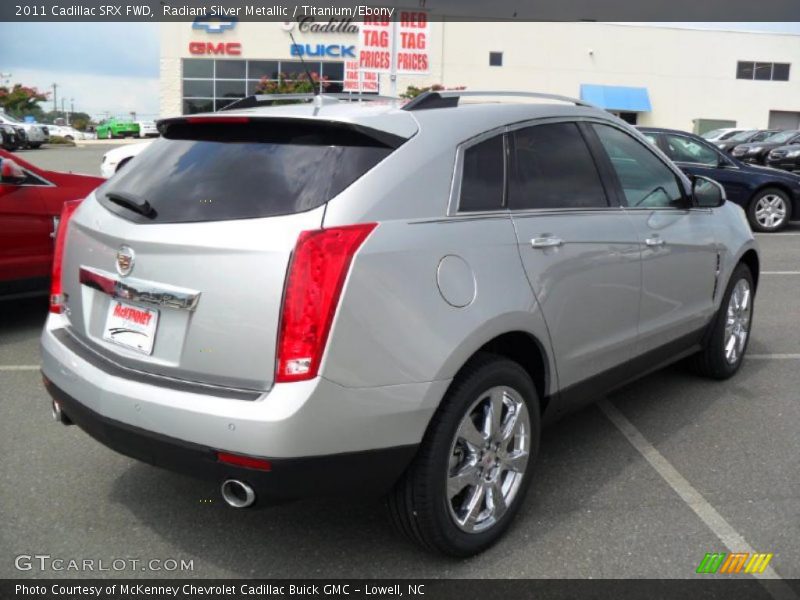 Radiant Silver Metallic / Titanium/Ebony 2011 Cadillac SRX FWD