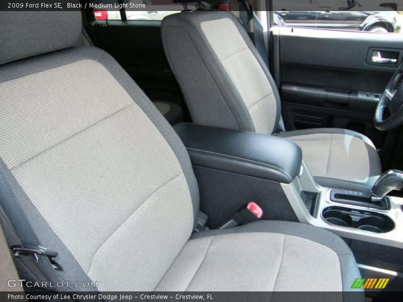 Black / Medium Light Stone 2009 Ford Flex SE