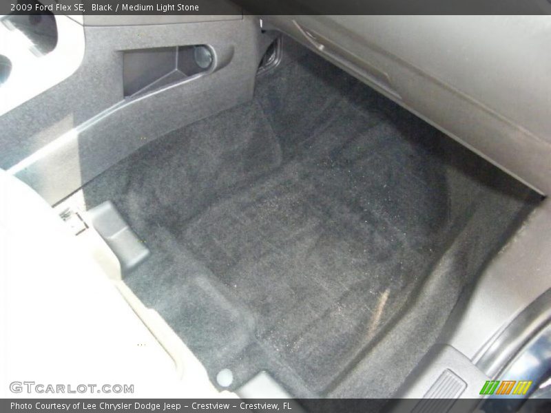 Black / Medium Light Stone 2009 Ford Flex SE