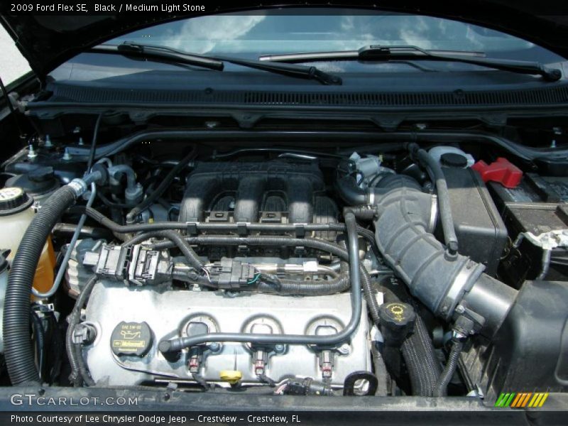 Black / Medium Light Stone 2009 Ford Flex SE