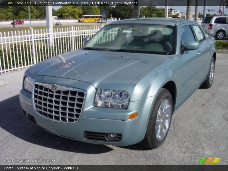 Clearwater Blue Pearl / Dark Khaki/Light Graystone 2009 Chrysler 300 Touring