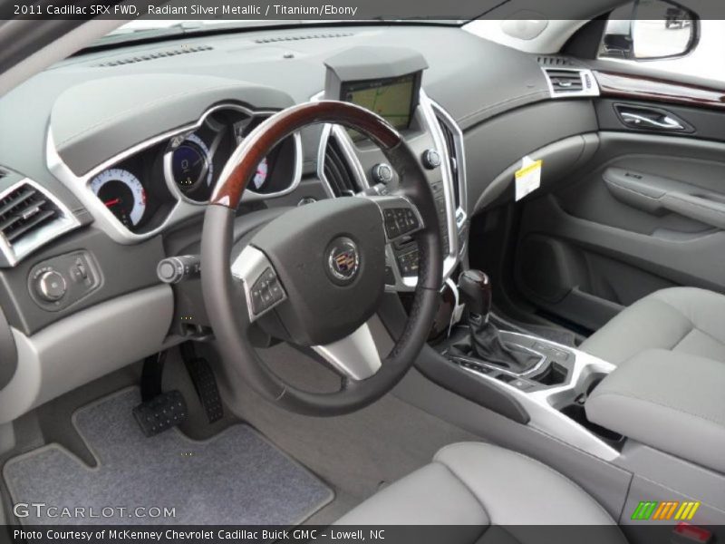 Radiant Silver Metallic / Titanium/Ebony 2011 Cadillac SRX FWD