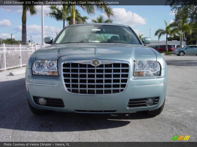 Clearwater Blue Pearl / Dark Khaki/Light Graystone 2009 Chrysler 300 Touring