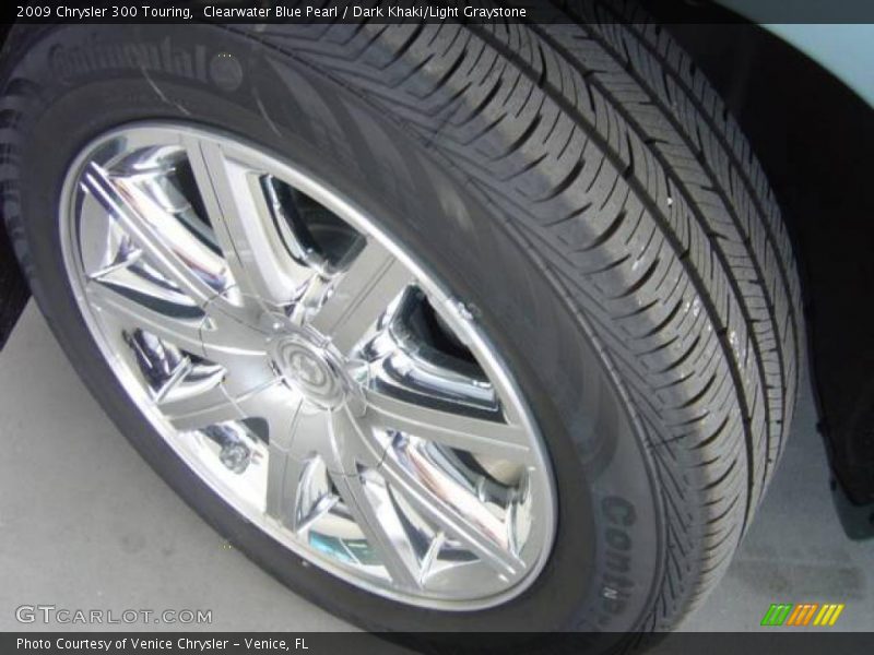 Clearwater Blue Pearl / Dark Khaki/Light Graystone 2009 Chrysler 300 Touring
