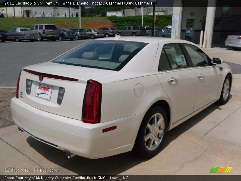 White Diamond Tricoat / Cashmere/Dark Cashmere 2011 Cadillac STS V6 Premium