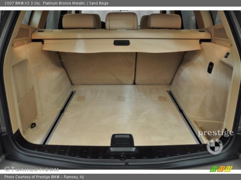 Platinum Bronze Metallic / Sand Beige 2007 BMW X3 3.0si