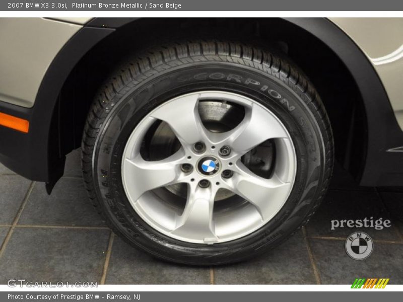 Platinum Bronze Metallic / Sand Beige 2007 BMW X3 3.0si