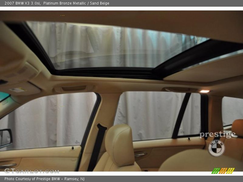 Platinum Bronze Metallic / Sand Beige 2007 BMW X3 3.0si
