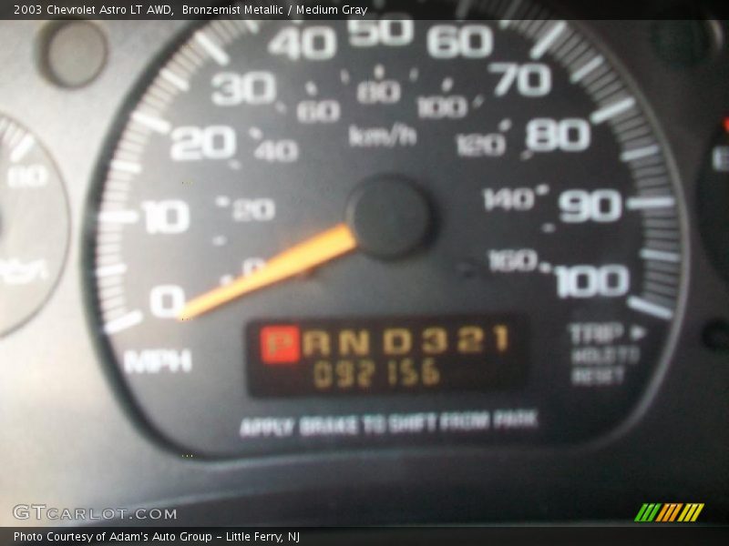 Bronzemist Metallic / Medium Gray 2003 Chevrolet Astro LT AWD