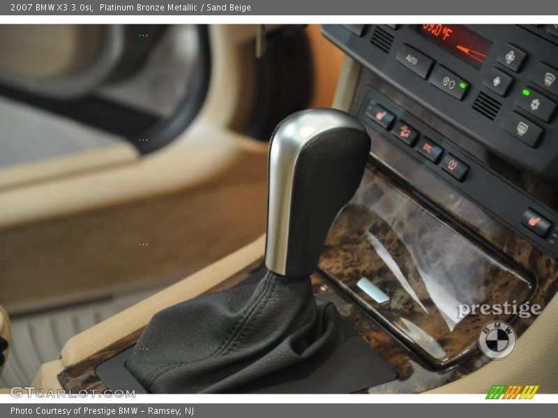 Platinum Bronze Metallic / Sand Beige 2007 BMW X3 3.0si