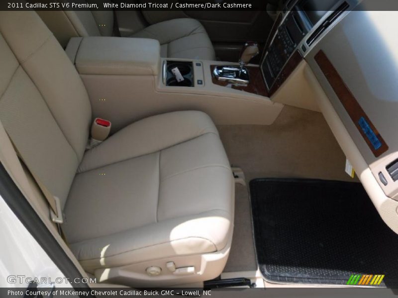 White Diamond Tricoat / Cashmere/Dark Cashmere 2011 Cadillac STS V6 Premium