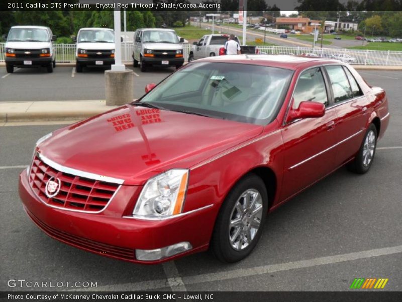 Crystal Red Tintcoat / Shale/Cocoa Accents 2011 Cadillac DTS Premium