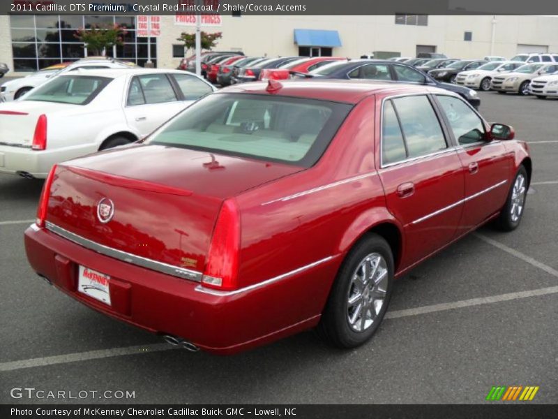 Crystal Red Tintcoat / Shale/Cocoa Accents 2011 Cadillac DTS Premium