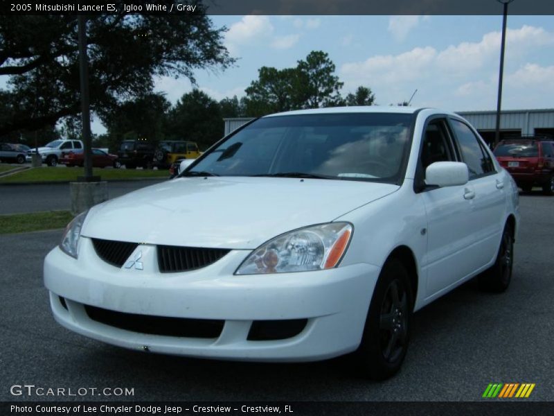 Igloo White / Gray 2005 Mitsubishi Lancer ES