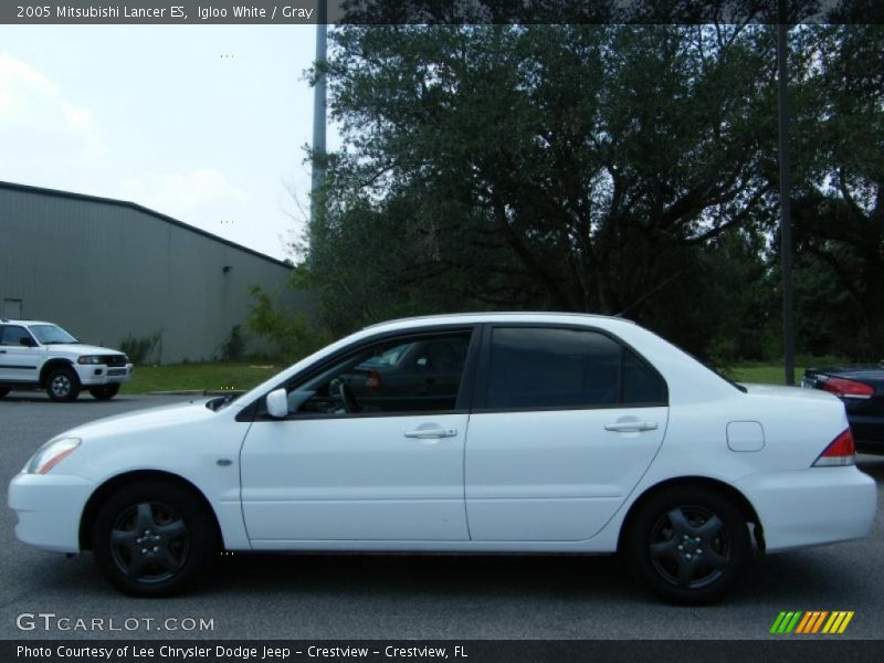 Igloo White / Gray 2005 Mitsubishi Lancer ES