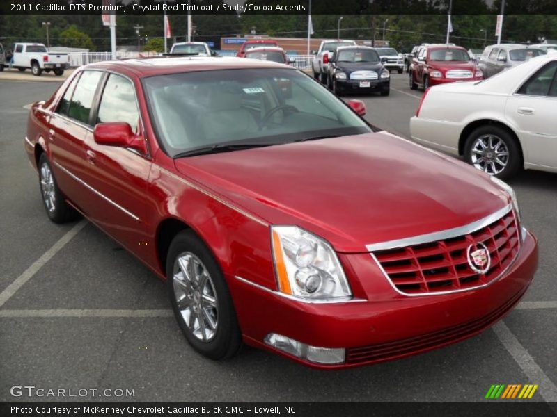 Crystal Red Tintcoat / Shale/Cocoa Accents 2011 Cadillac DTS Premium
