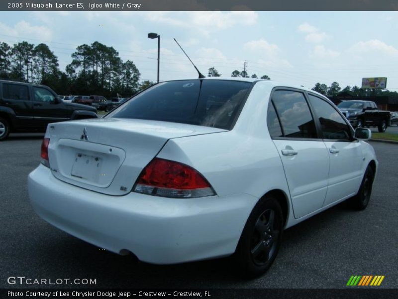 Igloo White / Gray 2005 Mitsubishi Lancer ES
