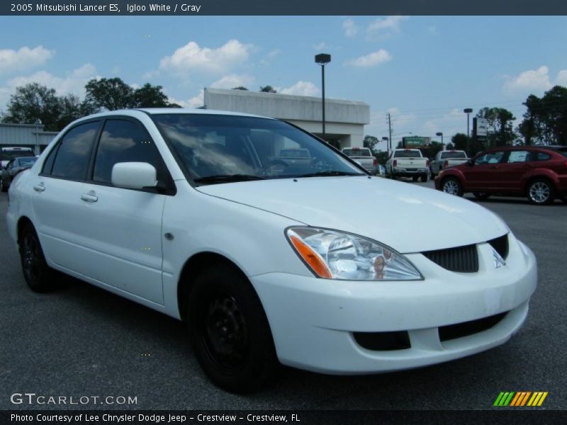 Igloo White / Gray 2005 Mitsubishi Lancer ES